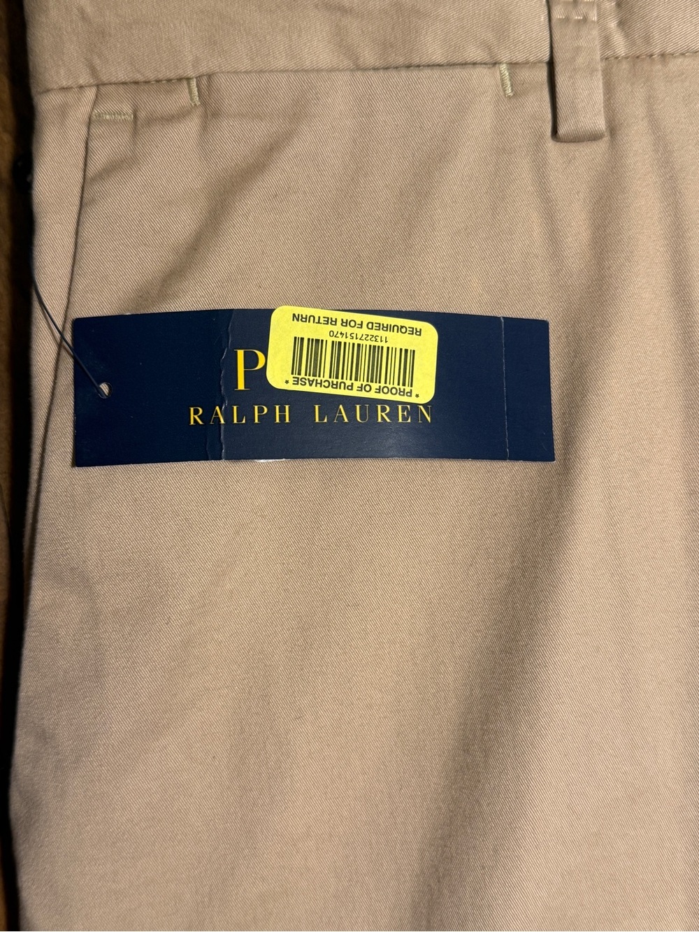 Polo Ralph Lauren Men’s 35W Stretch Classic Fit 9” Khaki Shorts - Picture 6 of 13